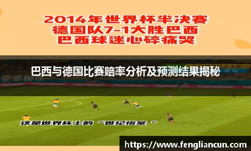 巴西与德国比赛赔率分析及预测结果揭秘
